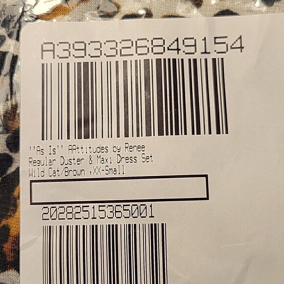 NWOT Attitudes by Renee Regular Duster & Sleeveless Maxi Dress Set Sz XXS - Picture 16 of 16